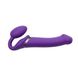 Безремний страпон із вібрацією Strap-On-Me Vibrating Violet L, діаметр 3,7 см, пульт ДК, регульовані