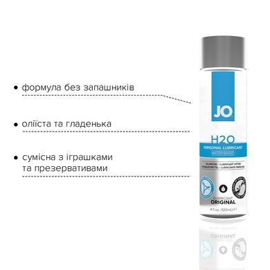 Змазка на водній основі System JO H2O ORIGINAL (120 мл) масляниста і гладка, рослинний гліцерин