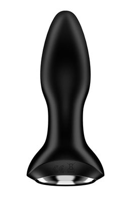 Анальна смарт- Вібропробка з перловим масажем Satisfyer Rotator Plug 2+ Black