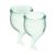 Набор менструальных чаш Satisfyer Feel Secure (light green), 15мл и 20мл, мешочек для хранения