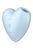 Вакуумний стимулятор-сердечко з вібрацією Satisfyer Cutie Heart Blue